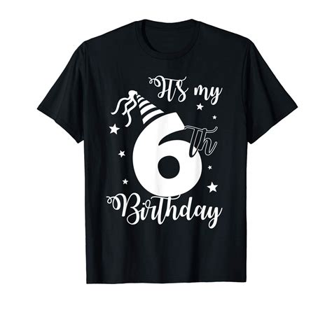 6th birthday t shirt